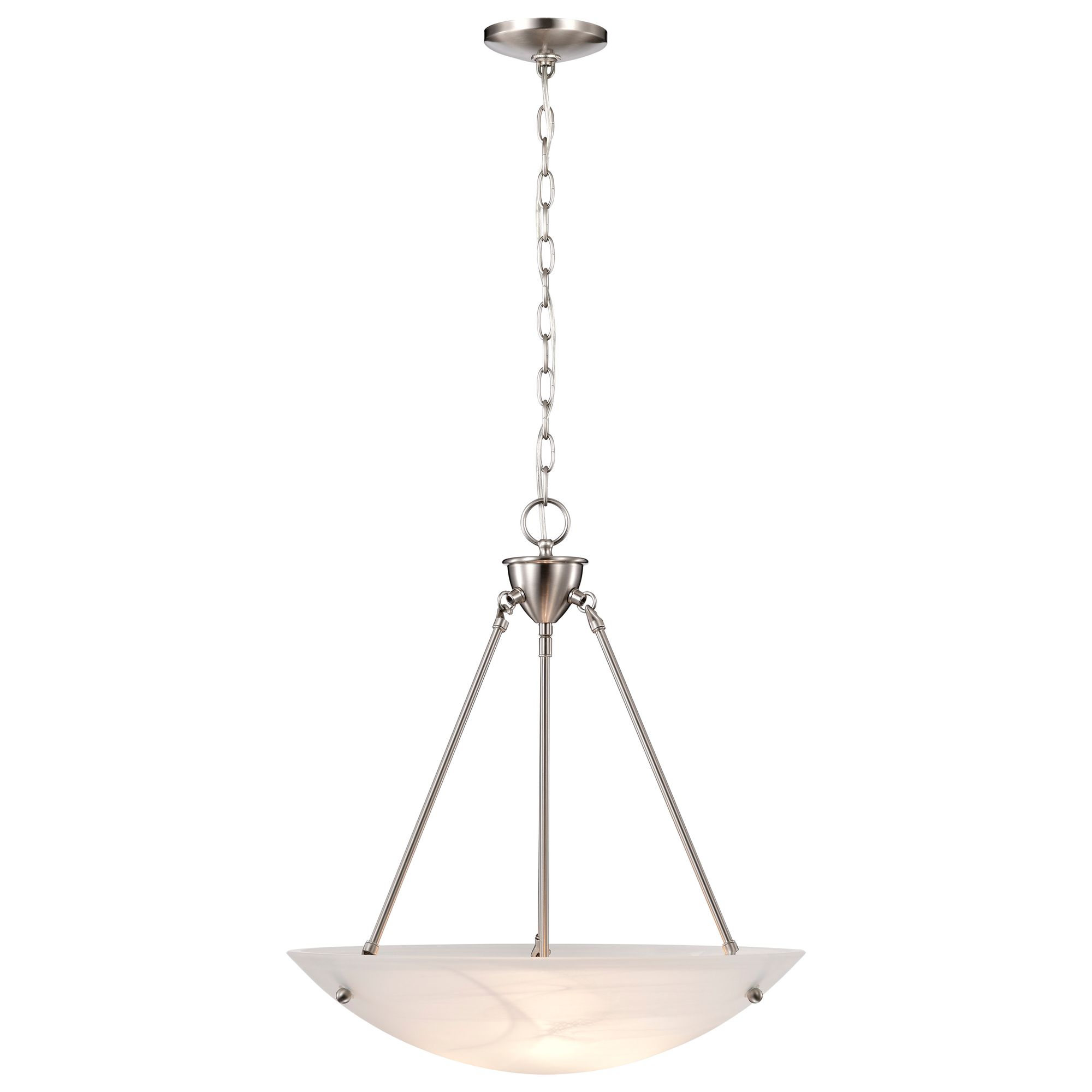 Image 7 Brentwood 22 1/2" Wide Brushed Nickel Bowl Pendant Light more views