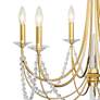Brentwood 26 1/2" Wide French Gold 6-Light Chandelier
