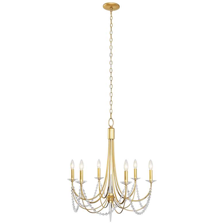 Image 5 Brentwood 26 1/2" Wide French Gold 6-Light Chandelier more views