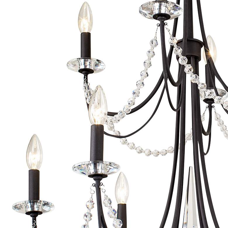 Image 3 Brentwood 26" Wide Carbon Black 10-Light 2-Tier Chandelier more views