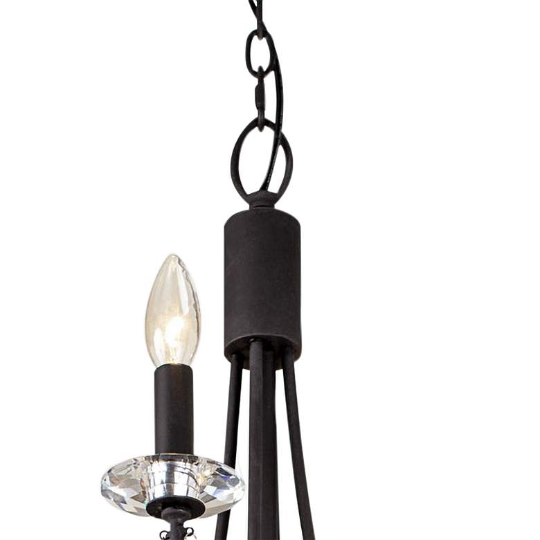 Image 4 Brentwood 26 inch Wide Carbon Black 10-Light 2-Tier Chandelier more views
