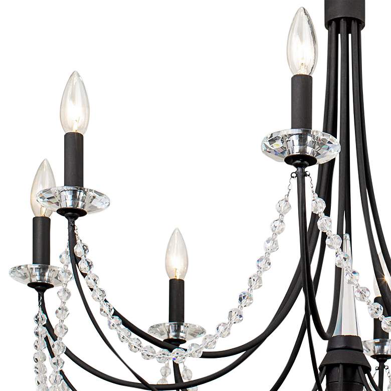 Image 3 Brentwood 31 3/4" Wide Carbon Black 8-Light Chandelier more views