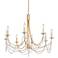 Brentwood 31 3/4" Wide French Gold 8-Light Chandelier