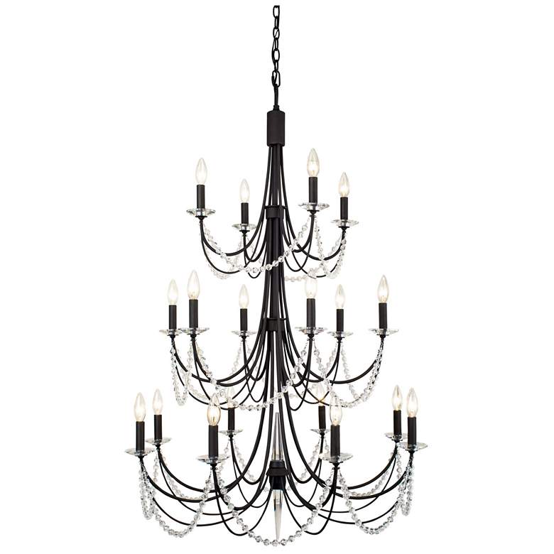 Image 2 Brentwood 42.5" High Black Chandelier more views