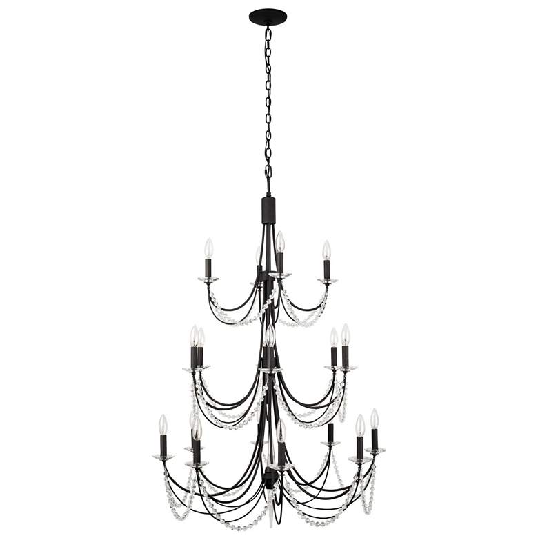 Image 5 Brentwood 42.5" High Black Chandelier more views