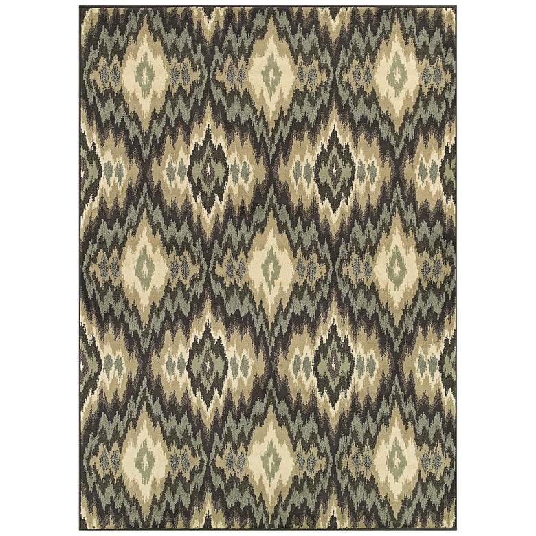 Image 1 Brentwood 531K9 5&#39;3 inchx7&#39;3 inch Ivory and Blue Area Rug