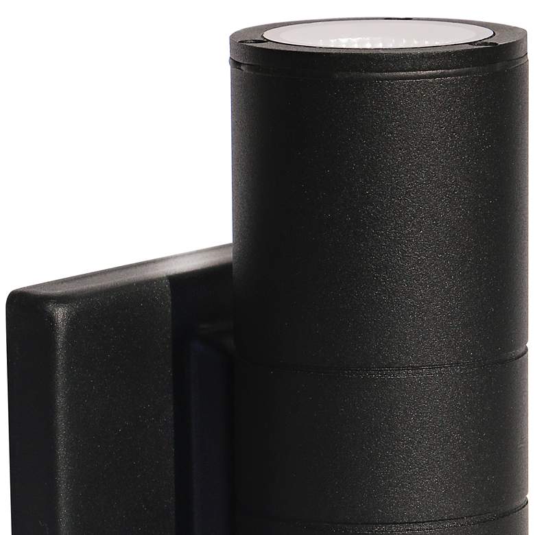 Image 2 Brentwood 6 3/4" High Modern Black LED Up-Down Outdoor Wall Light more views