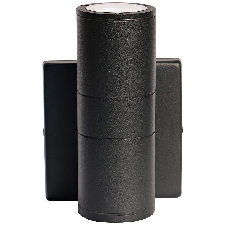 Image 3 Brentwood 6 3/4" High Modern Black LED Up-Down Outdoor Wall Light more views