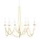 Brentwood 6-Lt Country White Chandelier