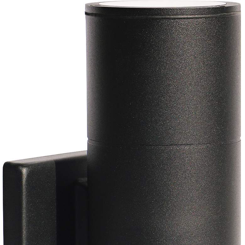 Image 2 Brentwood 8 1/4" High Black LED Up-Down Outdoor Wall Light more views