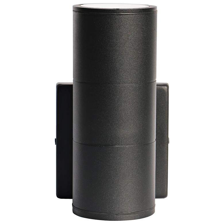 Image 4 Brentwood 8 1/4" High Black LED Up-Down Outdoor Wall Light more views
