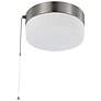 1_Brentwood 8" Wide Brushed Nickel LED Pull Chain Ceiling Light