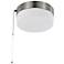 Brentwood 8" Wide Brushed Nickel LED Pull Chain Ceiling Light