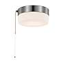 2_Brentwood 8" Wide Brushed Nickel LED Pull Chain Ceiling Light more views
