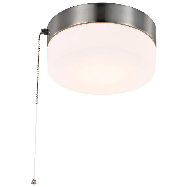 Image 4 Brentwood 8" Wide Brushed Nickel LED Pull Chain Ceiling Light more views