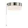4_Brentwood 8" Wide Brushed Nickel LED Pull Chain Ceiling Light more views