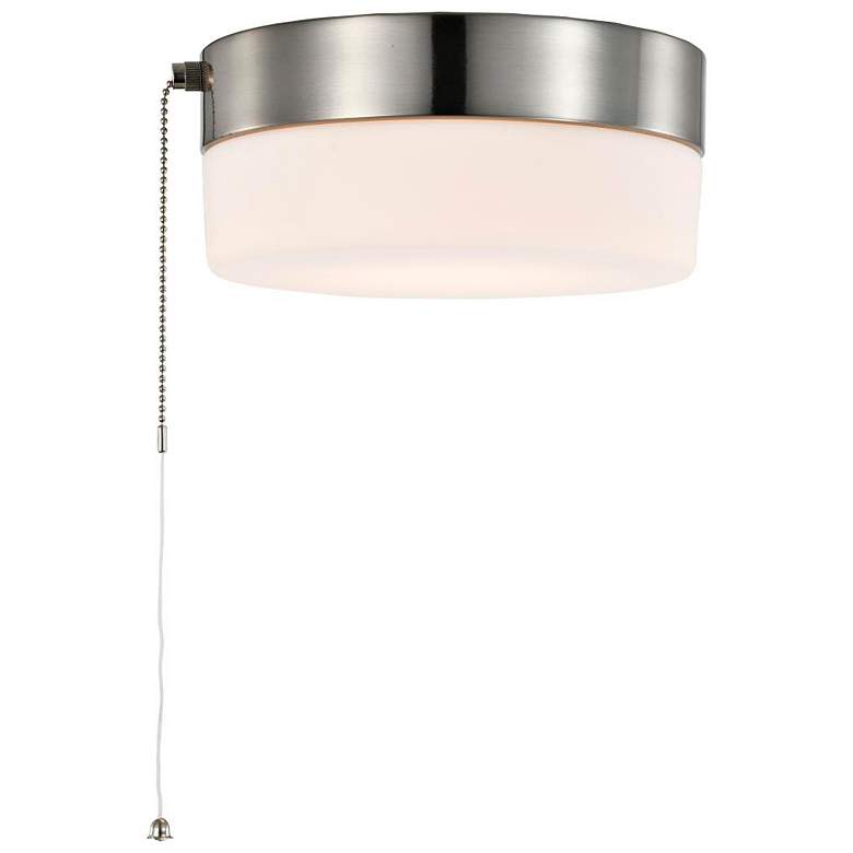 Image 5 Brentwood 8" Wide Brushed Nickel LED Pull Chain Ceiling Light more views