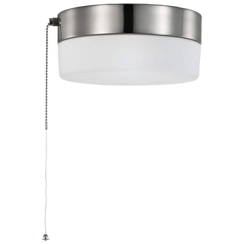 Image 6 Brentwood 8" Wide Brushed Nickel LED Pull Chain Ceiling Light more views