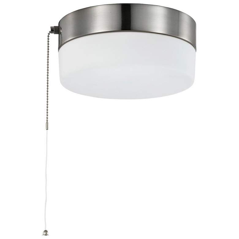 Image 7 Brentwood 8" Wide Brushed Nickel LED Pull Chain Ceiling Light more views