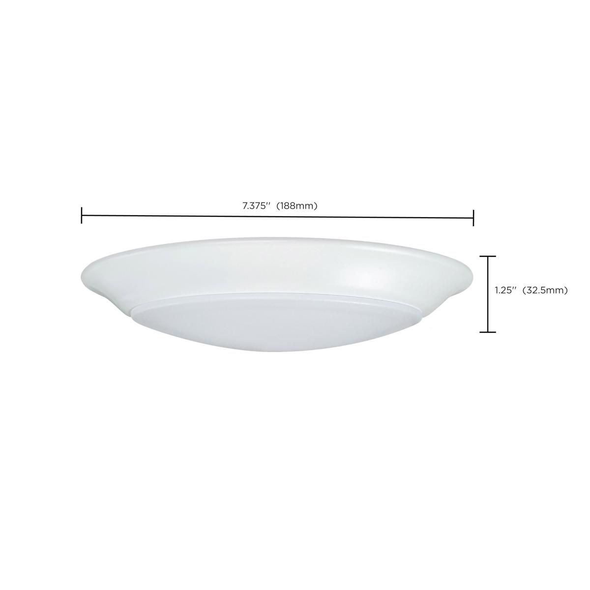 Image 4 Brentwood 8" Wide Matte White Round LED Disk Ceiling Light 6 Pack more views