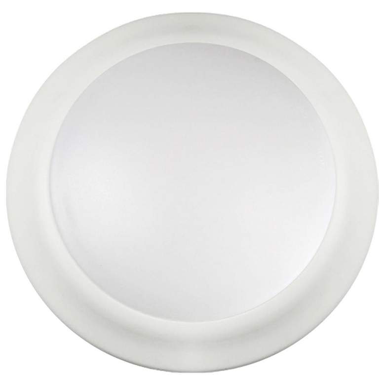 Image 3 Brentwood 8" Wide Matte White Round LED Disk Ceiling Light more views