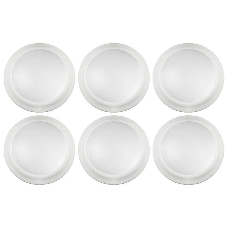 Image 4 Brentwood 8" Wide Matte White Round LED Disk Ceiling Light more views