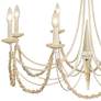 Brentwood 8-Lt Country White Chandelier