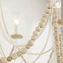 Brentwood 8-Lt Country White Chandelier