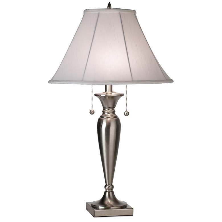 Image 1 Brentwood™ Brushed Steel Table Lamp