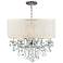 Brentwood Collection Chrome 12-Light Crystal Chandelier