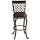 Brescello 26" Charcoal Faux Leather Swivel Counter Stool