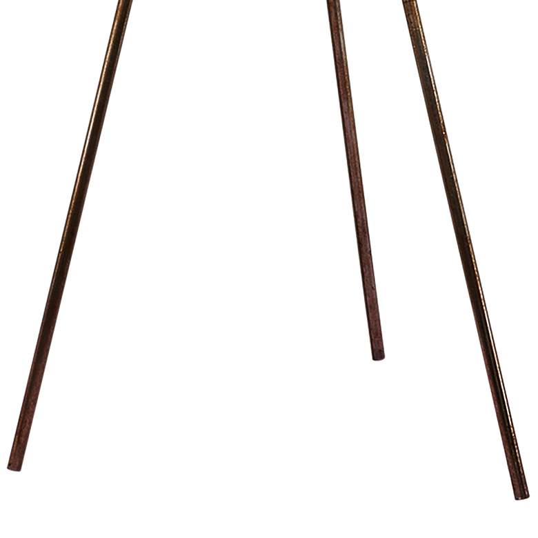 Image 3 Breslen 63 1/2" Rusted Silver Finish Metal Tripod Floor Lamp more views