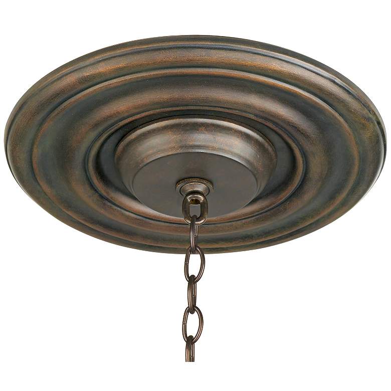 Image 1 Bressner 12" Wide Bronze Ceiling Medallion
