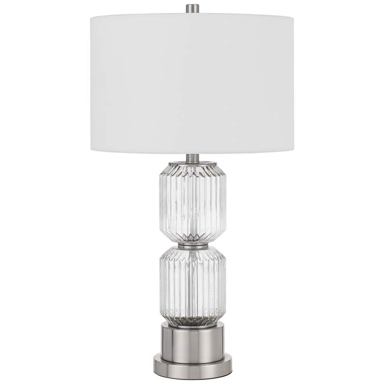 Image 2 Bresso Clear Fluted Glass Table Lamp