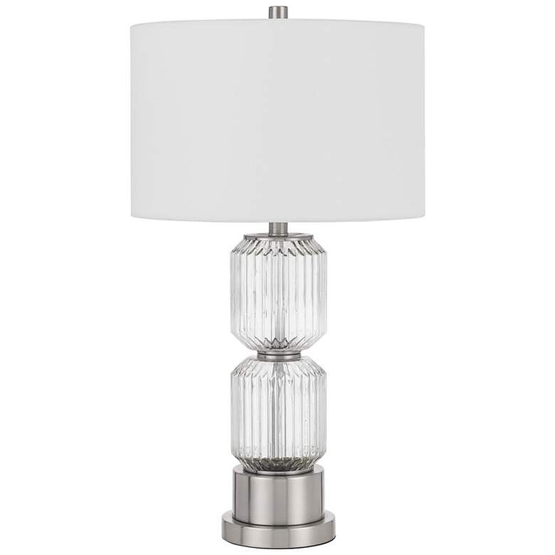 Image 2 Bresso Clear Fluted Glass Table Lamp