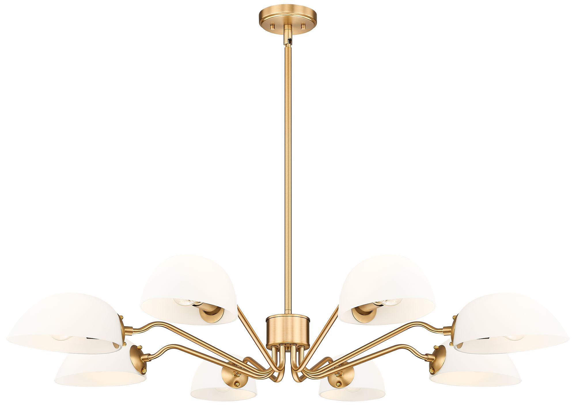 Breton by Z-Lite 46 inch Modern Gold 8 Light Chandelier