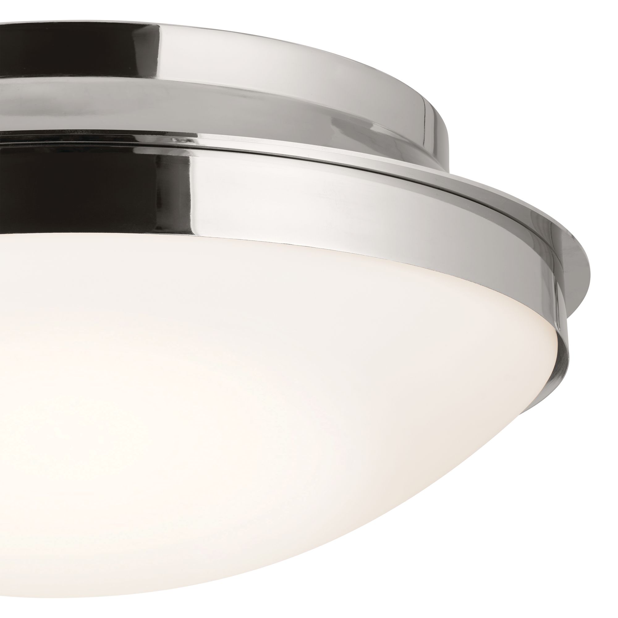 Image 3 Bretta 17.75 Inch 3 Light Flush Mount in Polished Nickel more views