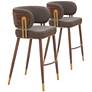 Brew Barstool Brown & Walnut