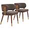 Brew Dining Chair Brown & Walnut