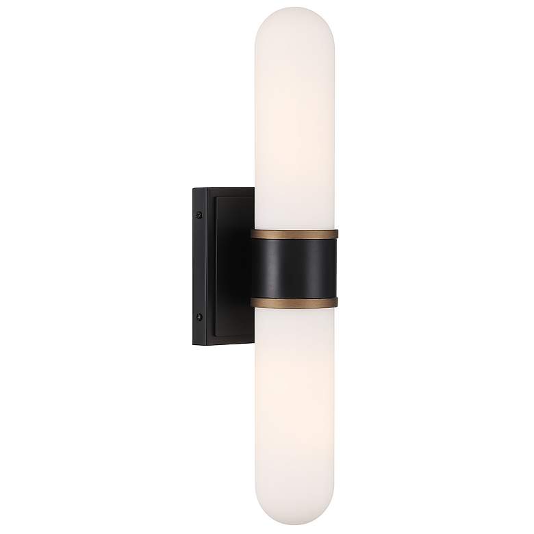 Image 1 Brian Patrick Flynn Capsule 2 Light Matte Black + Textured Gold Sconce