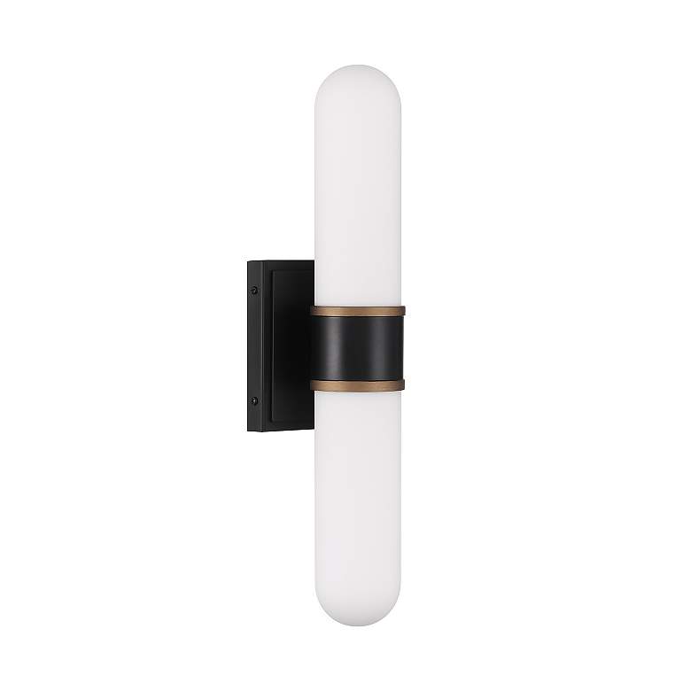 Image 2 Brian Patrick Flynn Capsule 2 Light Matte Black + Textured Gold Sconce more views