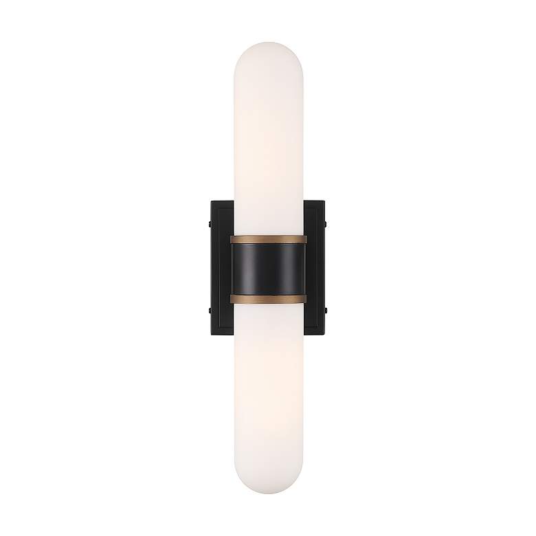 Image 3 Brian Patrick Flynn Capsule 2 Light Matte Black + Textured Gold Sconce more views
