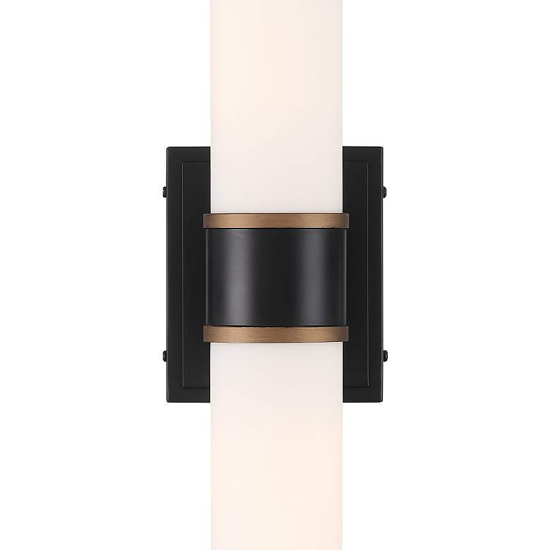 Image 4 Brian Patrick Flynn Capsule 2 Light Matte Black + Textured Gold Sconce more views