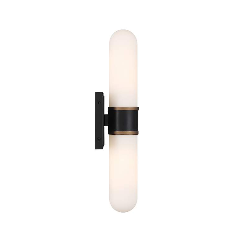 Image 5 Brian Patrick Flynn Capsule 2 Light Matte Black + Textured Gold Sconce more views