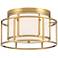 Brian Patrick Flynn for Crystorama Hulton 2 Light Luxe Gold Ceiling Mount