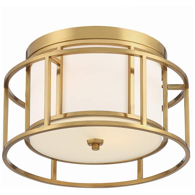 Image 5 Brian Patrick Flynn for Crystorama Hulton 2 Light Luxe Gold Ceiling Mount more views