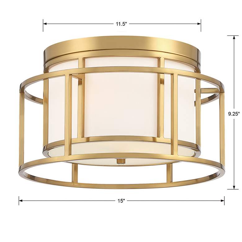 Image 6 Brian Patrick Flynn for Crystorama Hulton 2 Light Luxe Gold Ceiling Mount more views