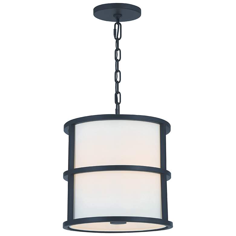 Image 3 Brian Patrick Flynn for Crystorama Hulton 3 Light Matte Black Pendant