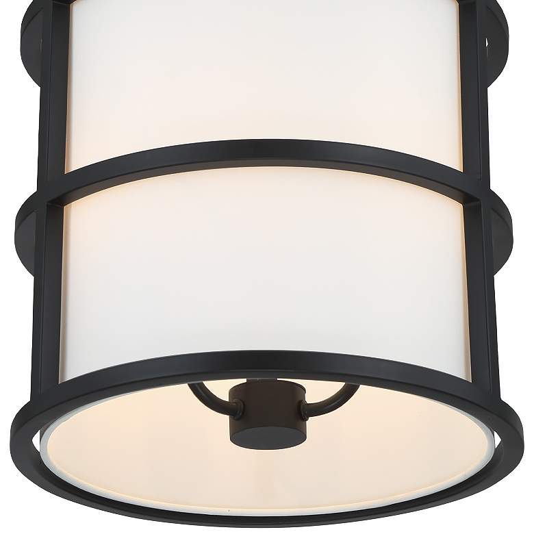 Image 6 Brian Patrick Flynn for Crystorama Hulton 3 Light Matte Black Pendant more views