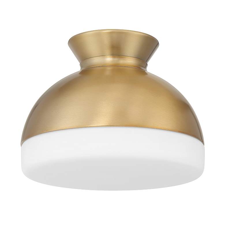 Image 3 Brian Patrick Flynn Gidget 1 Light Vibrant Gold Flush Mount more views